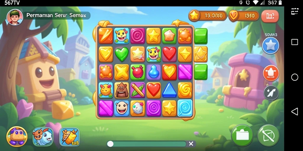 Tampilan gameplay menarik dari 567TV yang penuh warna.
