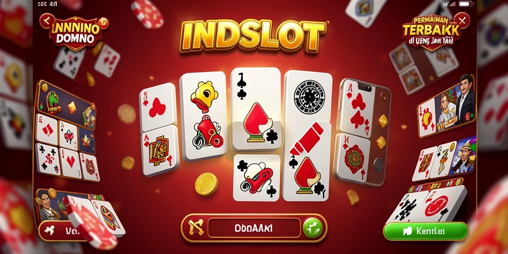 Screenshot gameplay INDSLOT yang menampilkan suasana seru permainan Domino.