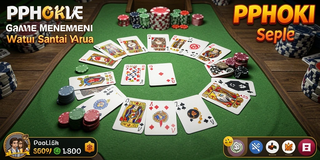 Tampilan gameplay seru PPHOKI dalam permainan Gaple yang menyenangkan.