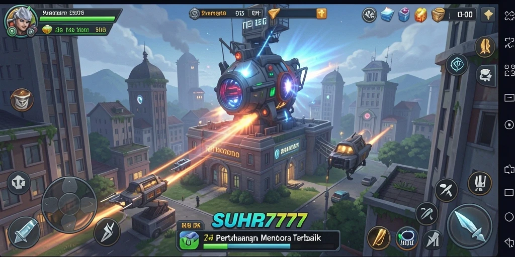 Gameplay menakjubkan SUHU777 dalam pertahanan menara.